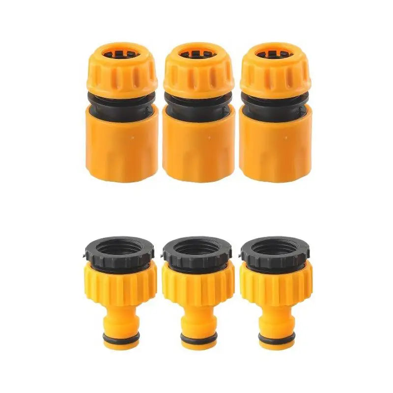 Garden Hose Quick Connector 3/4 & 1/2 Inch Faucet Adapter Kit Hose Connector Kit Axl E