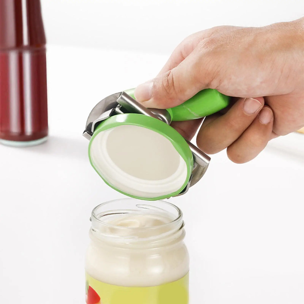Adjustable Stainless Steel Jar & Bottle Opener | Kitchen Tool Jar & Bottle Opener Axl
