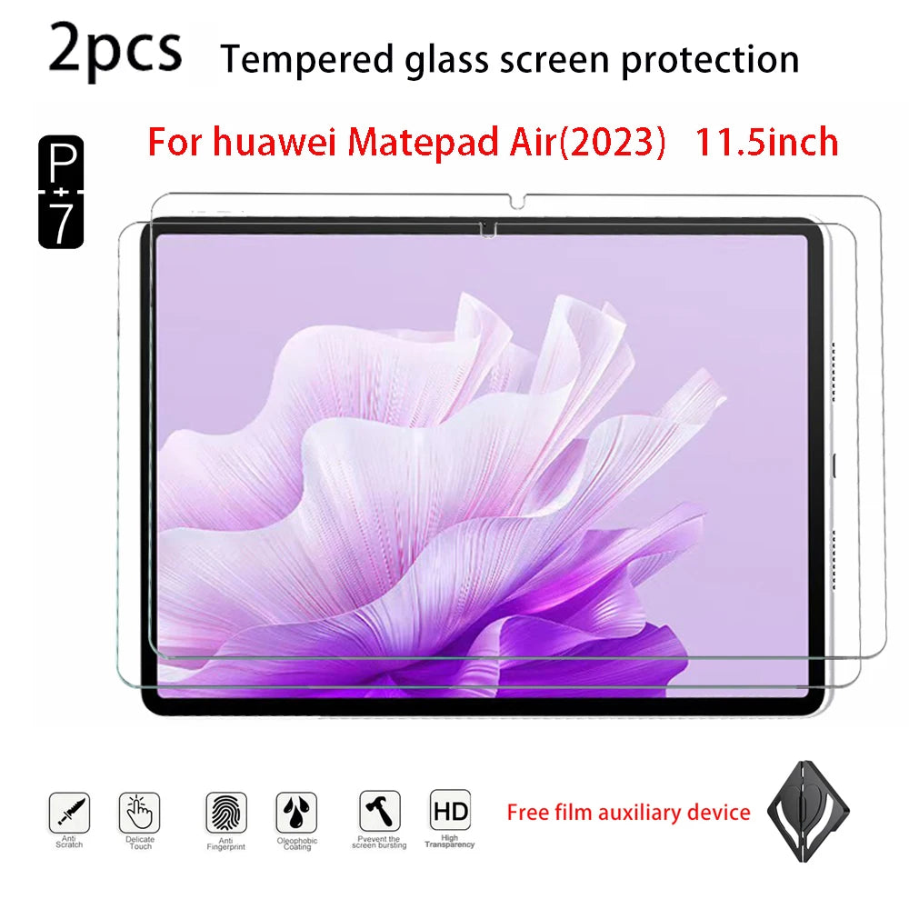 2-Pack Tempered Glass Screen Protector – Huawei MatePad 11.5s & Air Tablet Screen Protector Axl matepad air2023 11.5