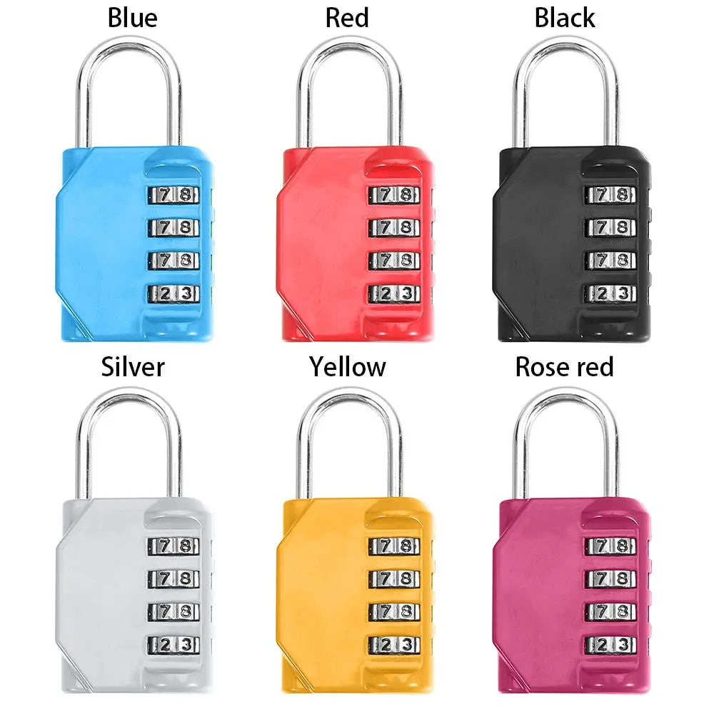 4-Digit Combination Padlock – Luggage, Locker & Storage Combination Padlock Axl