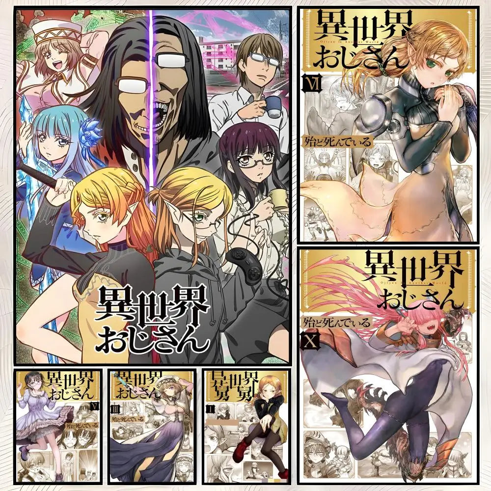 Isekai Uncle Anime Self-Stick HD PVC Wall Poster – Waterproof Anime Wall Poster Axl