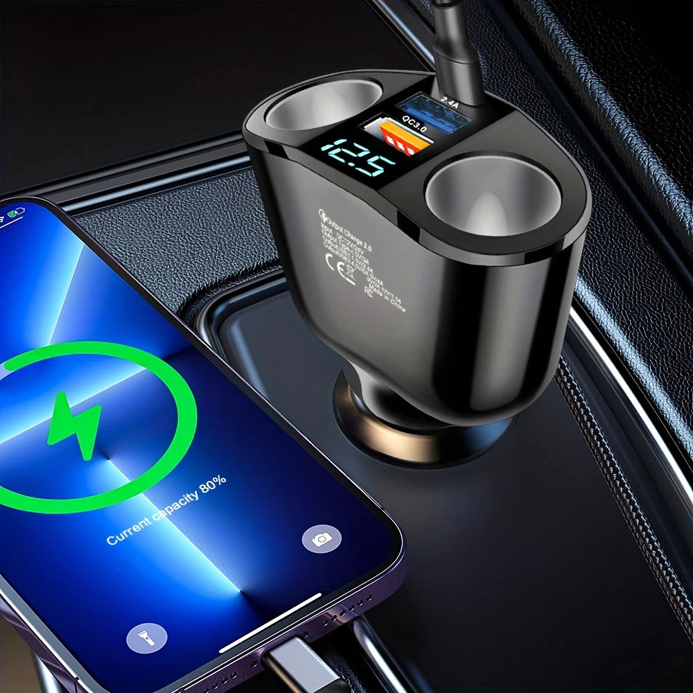 Dual USB PD 66W Fast Car Charger – Multi-Device Charging Car Charger Axl