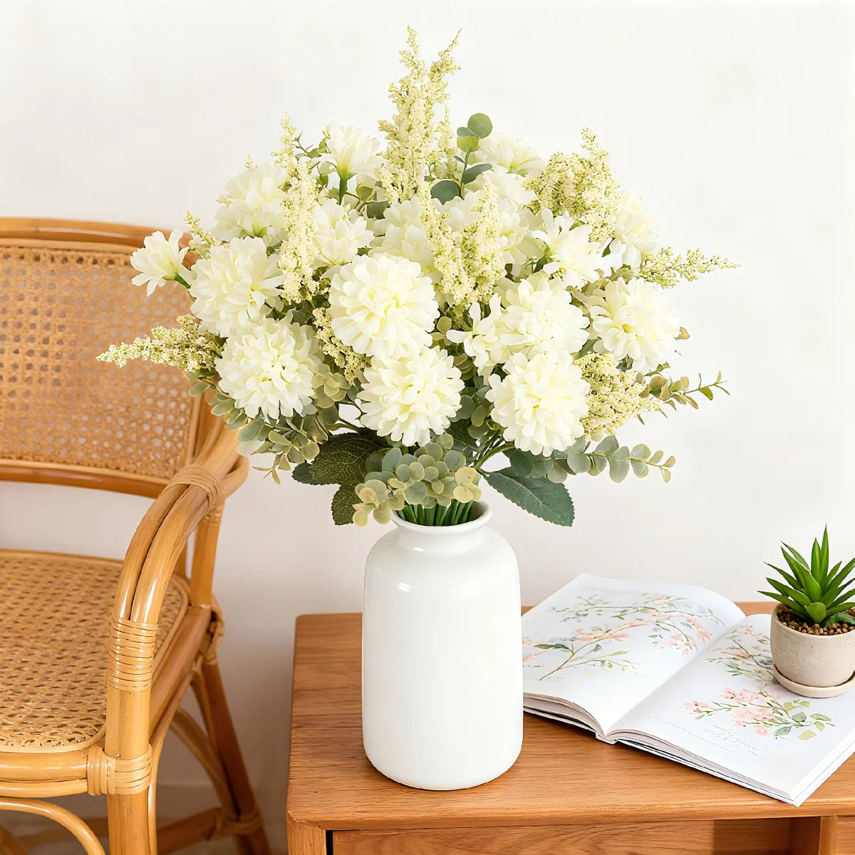 Silk Chrysanthemum Artificial Flower Bouquet – Wedding & Home Décor Artificial Flower Bouquet Axl
