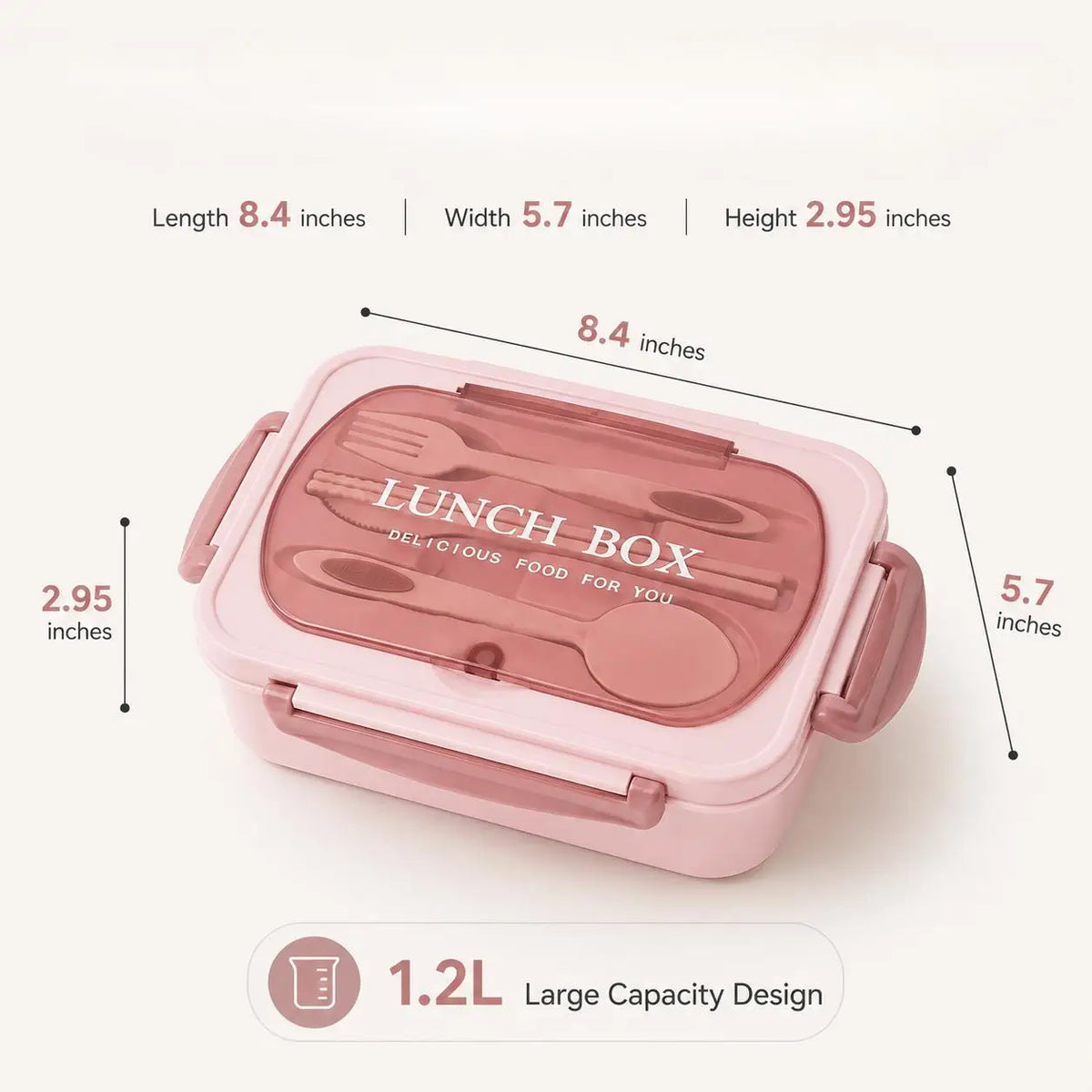 Leak-Proof Lunch Box Set with Tableware – Microwave Safe Lunch Box Set Axl