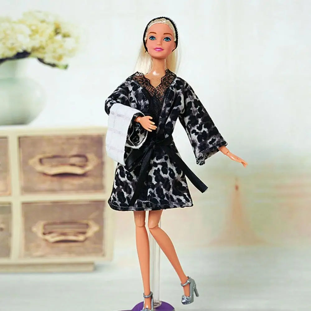 BJD Doll Robe & Pajamas Set – 1/6 Scale Bathrobe Outfit Doll Clothing Set Axl