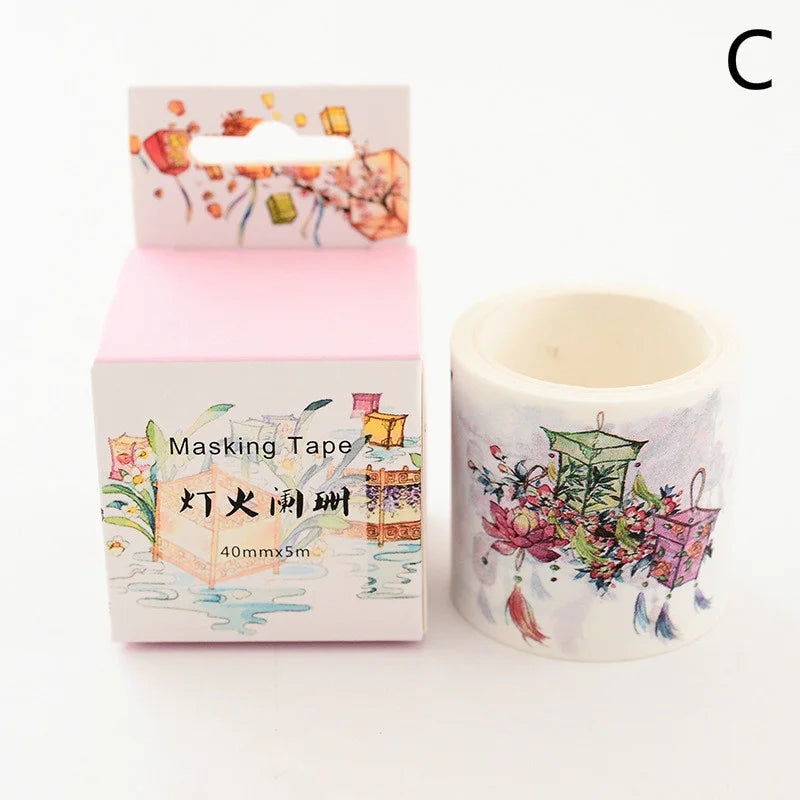 Vintage Decorative Washi Tape – DIY Scrapbooking & Journaling Decorative Washi Tape Axl C