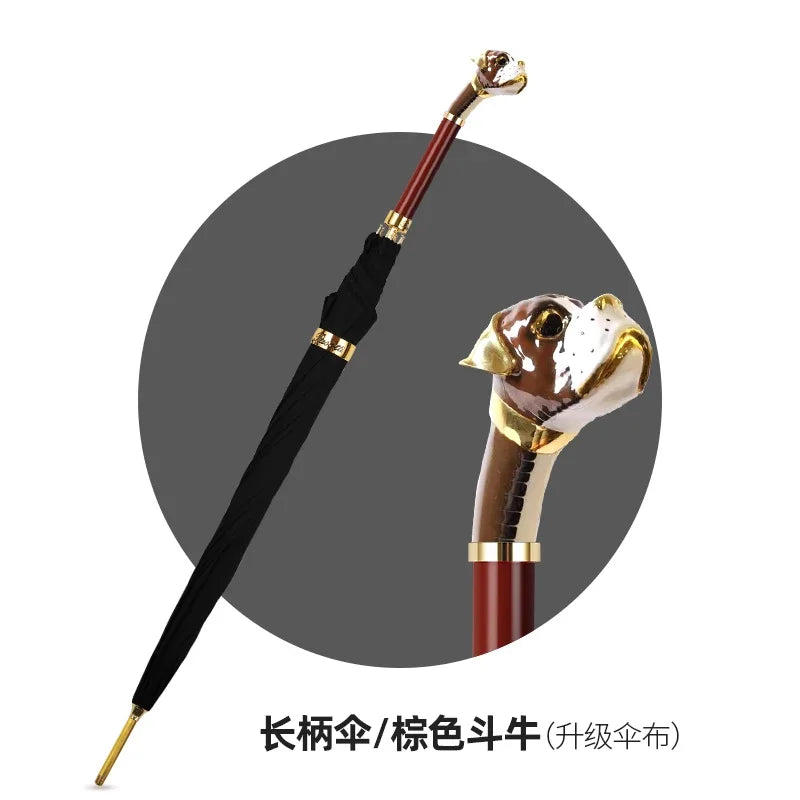 XL Skull Head Long Handle Windproof Golf Umbrella – Men's Gift Long Handle Umbrella Axl Aluminum Style 3 8K