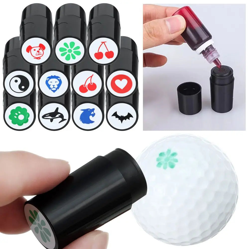 Golf Ball Stamp Marker – Quick-Dry Multicolor Stamper Gift Golf Ball Stamper Axl