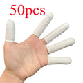 Disposable Latex Finger Cots – Nail, Makeup & Workplace Safety Latex Finger Cots Axl WHITE