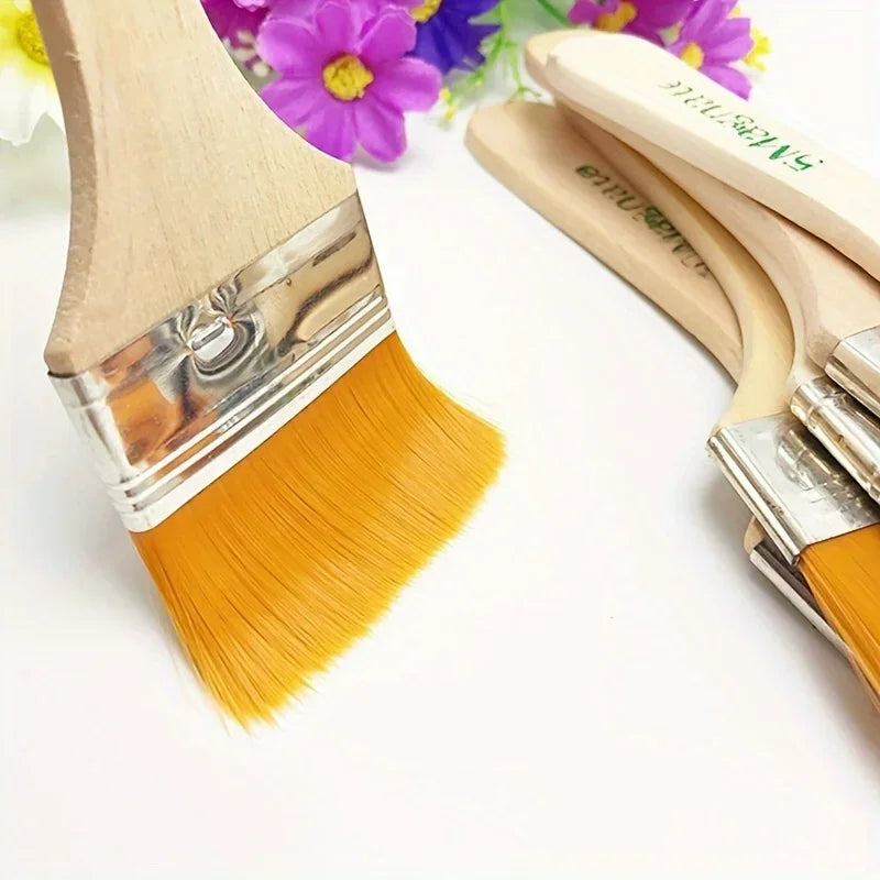 12-Piece Nylon Paint Brush Set – Oil, Acrylic & Kids Art Paint Brush Set Axl