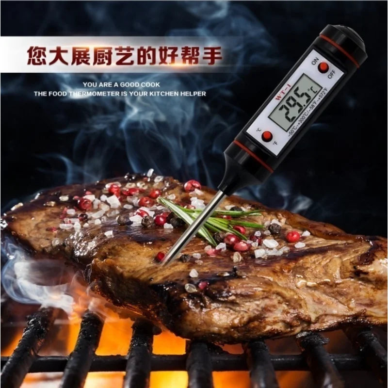 Digital Probe Food Thermometer – BBQ, Meat, Steak & Kitchen Kitchen Thermometer Axl