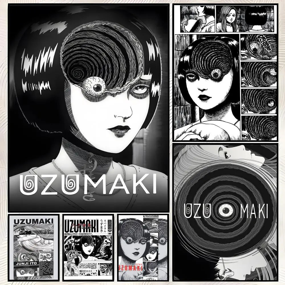 Manga Uzumaki HD PVC Self-Stick Wall Poster – Waterproof Wall Art Poster Axl