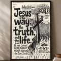 Bible Verse Jesus Christ Christian Wall Art Poster | Waterproof Wall Art Poster Axl White03 15X20cmNoframe