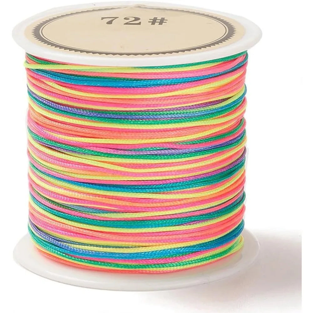 0.8mm Nylon Chinese Knotting Cord – Colorful Jewelry Beading String Jewelry Beading Cord Axl AECH04-19164