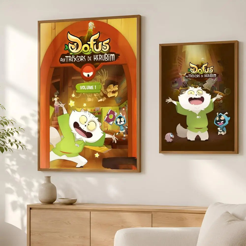 Dofus Kerub's Bazaar HD PVC Self-Stick Wall Art Poster Wall Art Poster Axl