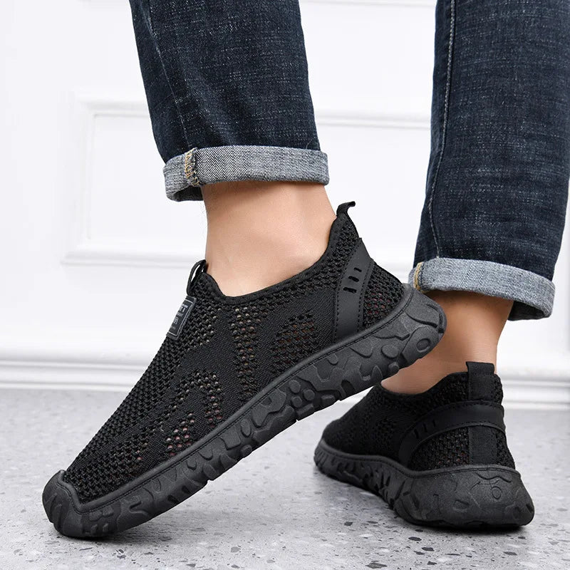 Men's Breathable Slip-On Mesh Casual Shoes – Soft & Lightweight Men's Casual Shoes Axl