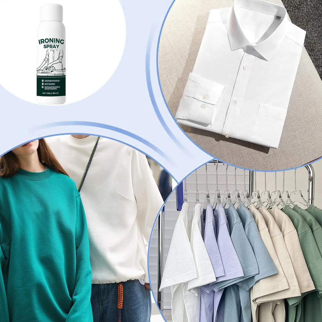 Travel Ironing Starch Spray 100ml – Static Guard for All Fabrics Fabric Starch Spray Axl