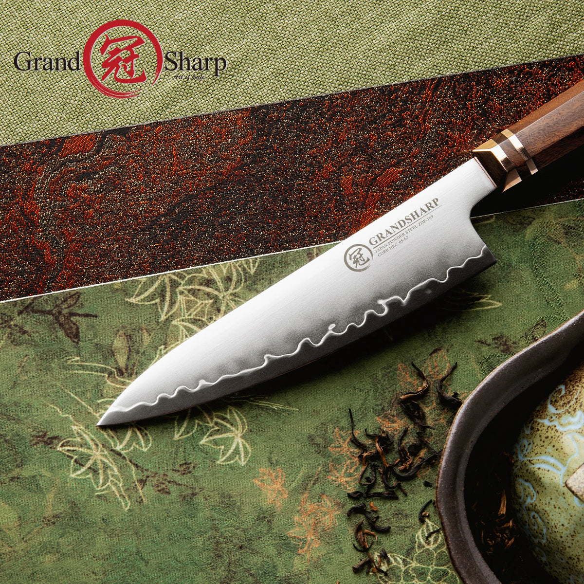 Grandsharp 5.5" ZDP-189 Utility Knife – Mkuruti Wood Handle Utility Kitchen Knife Axl