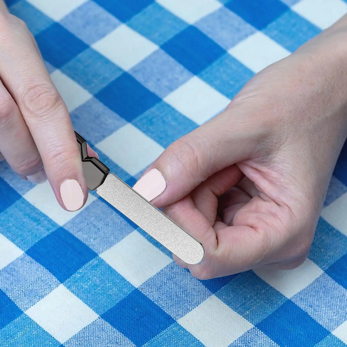 Double-Sided Stainless Steel Nail File – Manicure & Pedicure Metal Nail File Axl