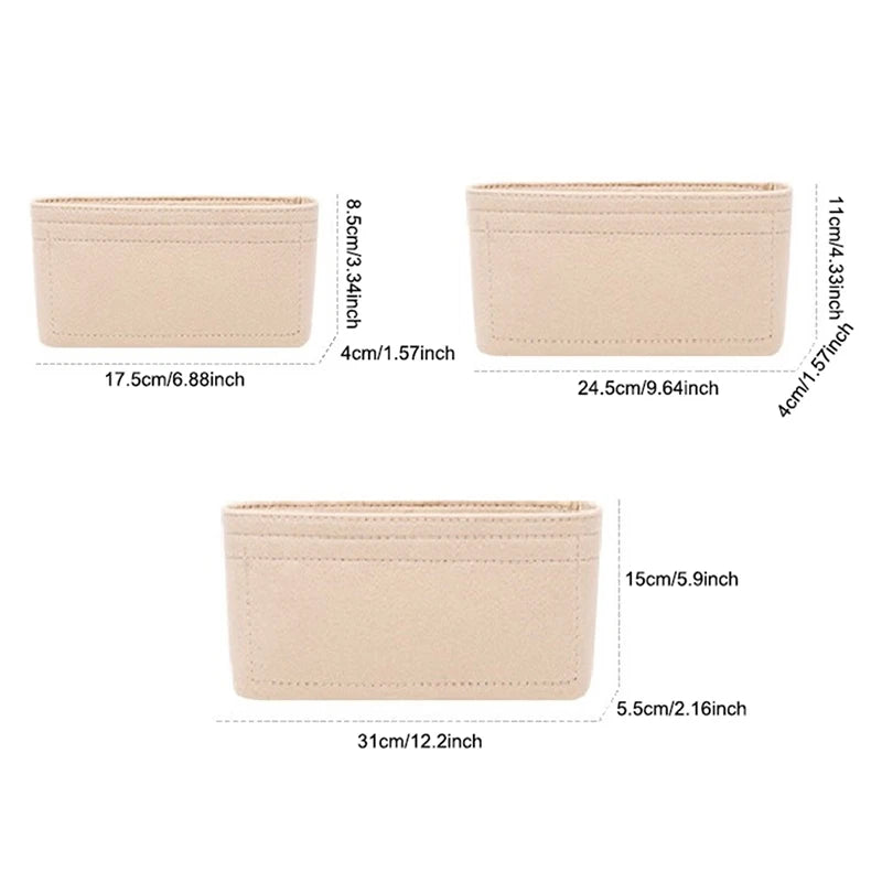 Felt Bag Organizer Insert – Multi-Pocket Handbag Liner Bag Organizer Insert Axl