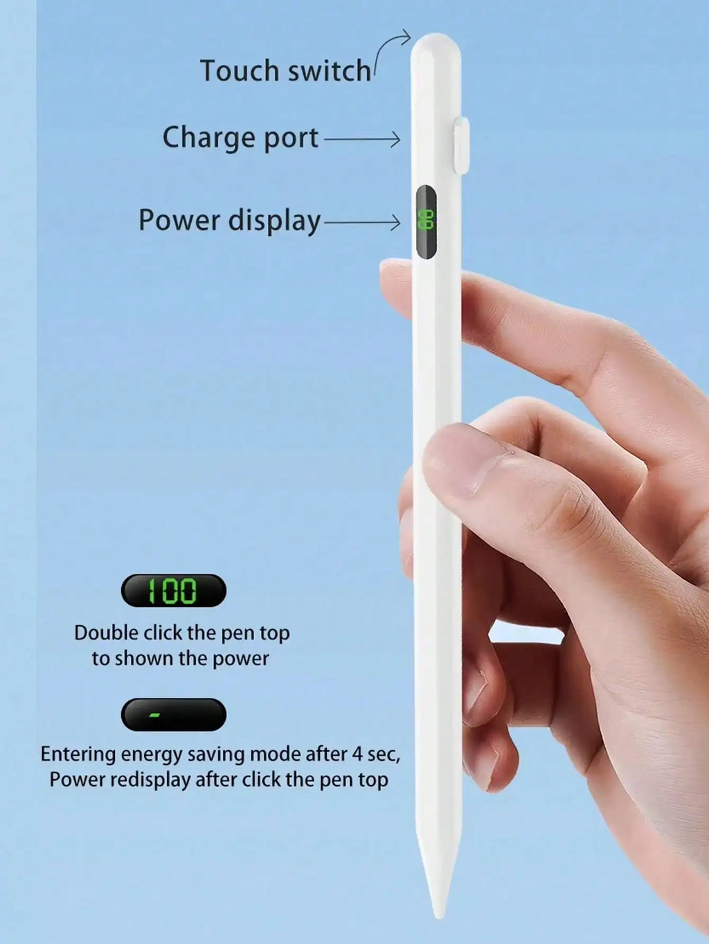 Magnetic Capacitive Stylus Pen – Tilt & Palm Rejection for Tablets Tablet Stylus Pen Axl