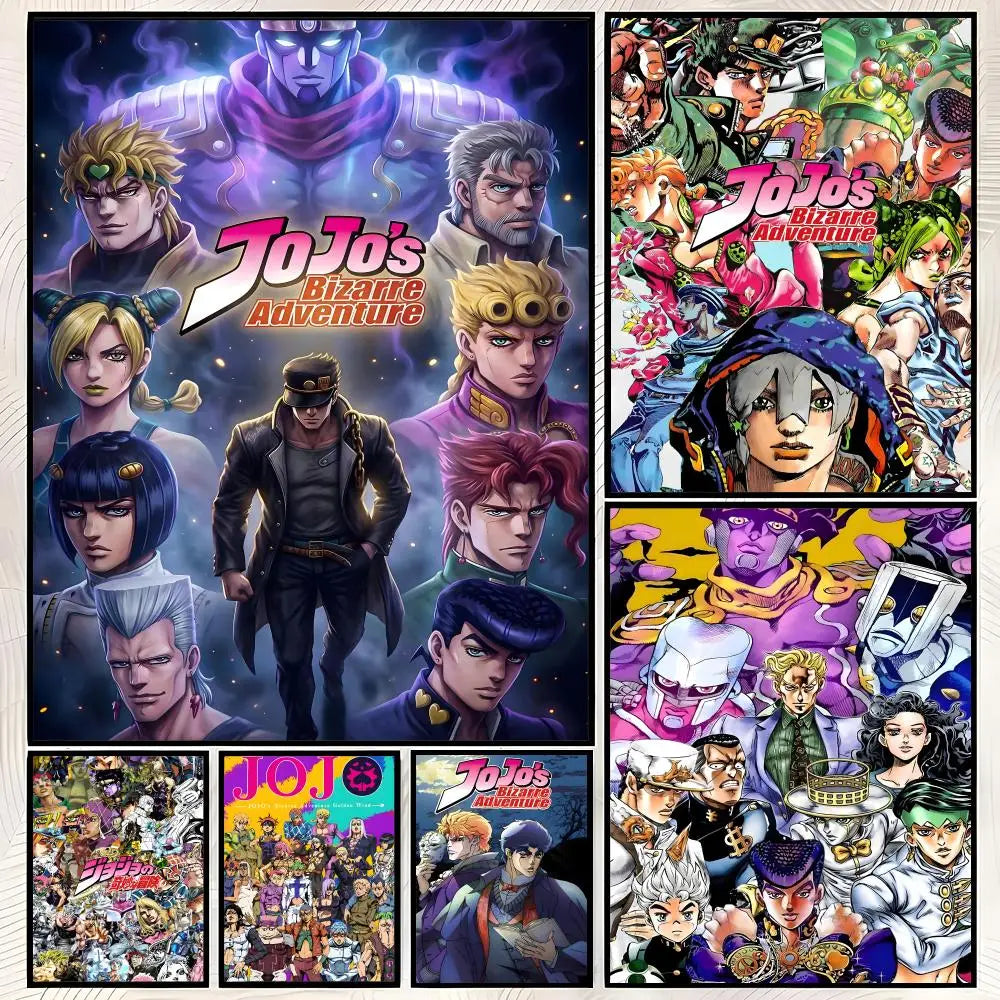 JoJo's Bizarre Adventure HD PVC Self-Stick Wall Poster Wall Art Poster Axl