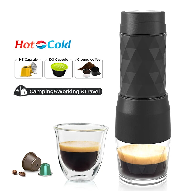 CAFELFFE MK-501 Portable 3-in-1 Manual Espresso Coffee Maker Portable Espresso Maker Axl Black United States