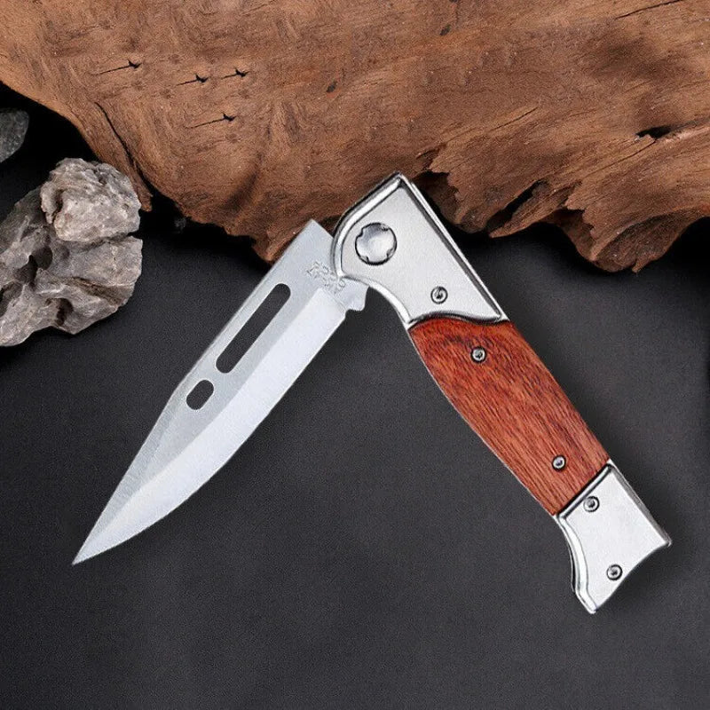 Stainless Steel Folding Knife – Camping, BBQ & Outdoor Use Folding Pocket Knife Axl