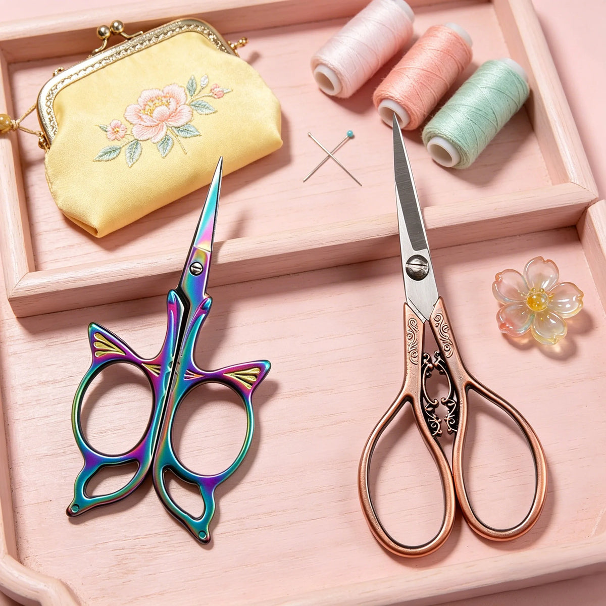 Embroidery Scissors – Stainless Steel Tailor Sewing Scissors Embroidery Scissors Axl Scissors-2PCS