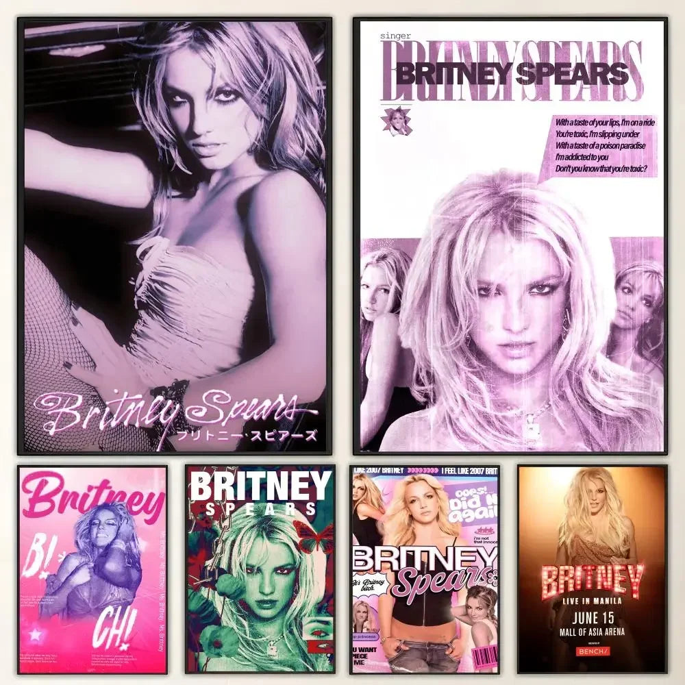 Britney Spears HD Wall Poster – Waterproof Aesthetic Art Print Wall Art Poster Axl
