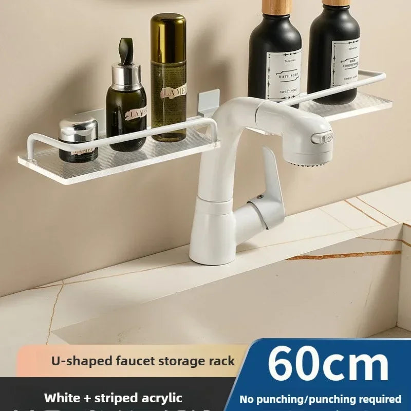 Nordic Wall Shelf – Makeup, Perfume & Storage Organizer Rack Wall Storage Shelf Axl 60CM-White