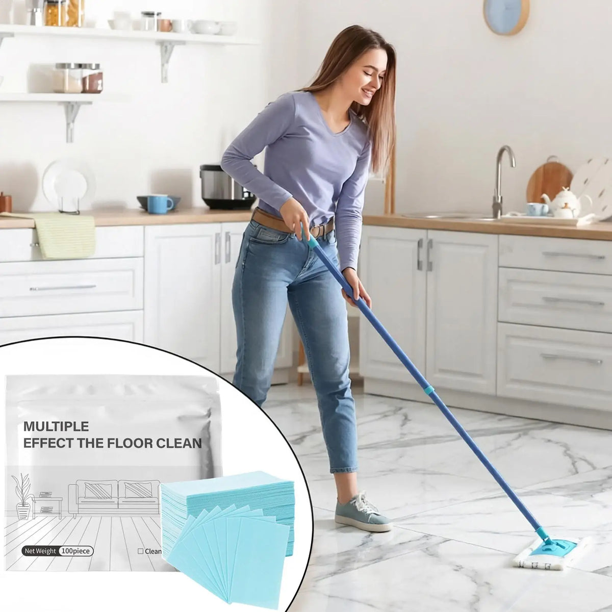 Floor Cleaning Tablets 100-Count | Hardwood, Tile & Laminate Floor Cleaning Tablets Axl