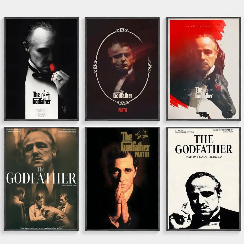 The Godfather Movie Poster – HD Wall Art for Home & Bar Decor Movie Wall Poster Axl