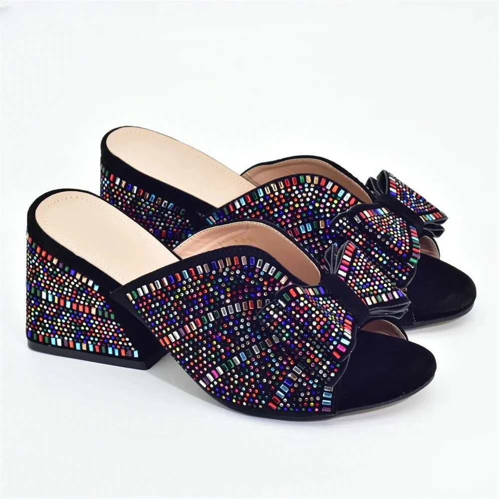 Rhinestone High Heel Sandals – Women's Elegant Party Pumps High Heel Sandals Axl