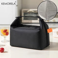 Large Insulated Lunch Bag – Aluminum Foil Bento Cooler Bag Insulated Lunch Bag Axl Black