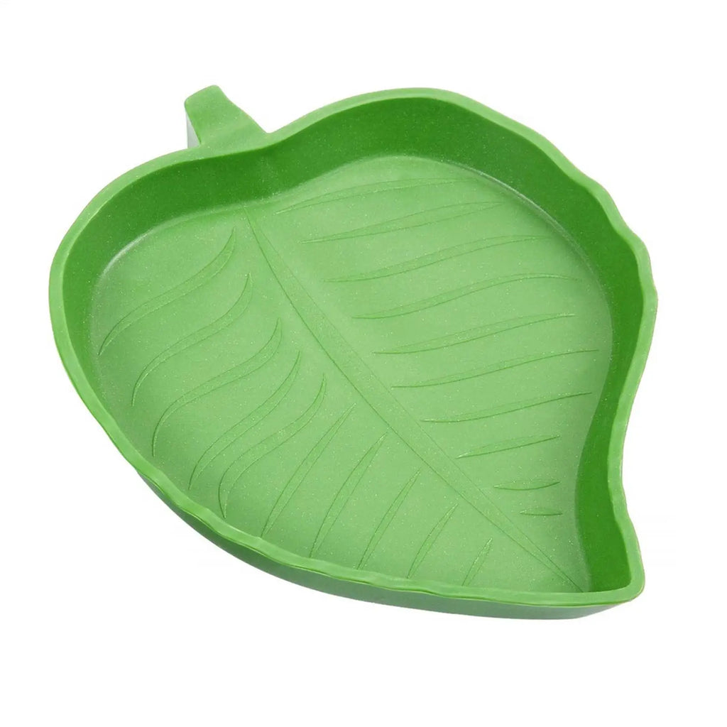 Leaf Shape Reptile Food & Water Bowl – Turtle, Lizard, Gecko Reptile Feeder Bowl Axl