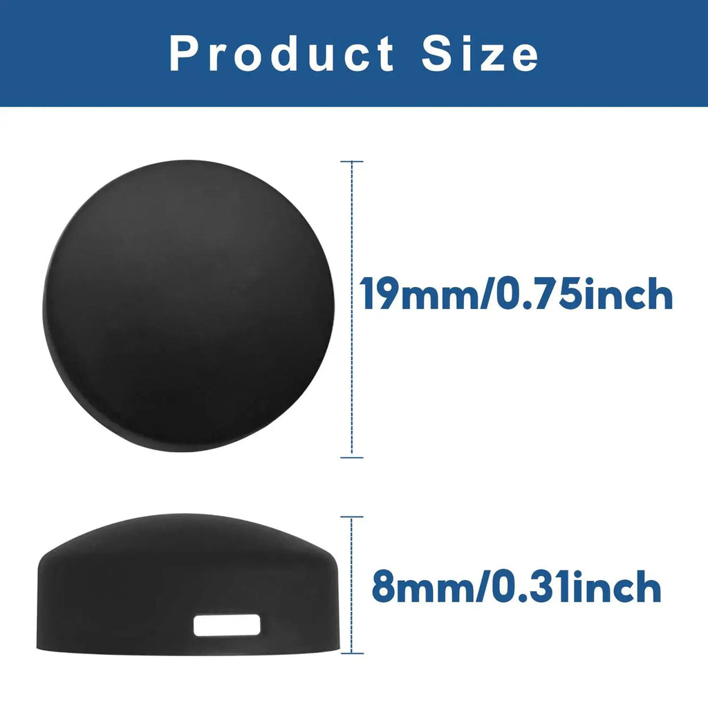 4-Pack Round Doorbell Button Replacement with Screws – Black Doorbell Button Replacement Axl
