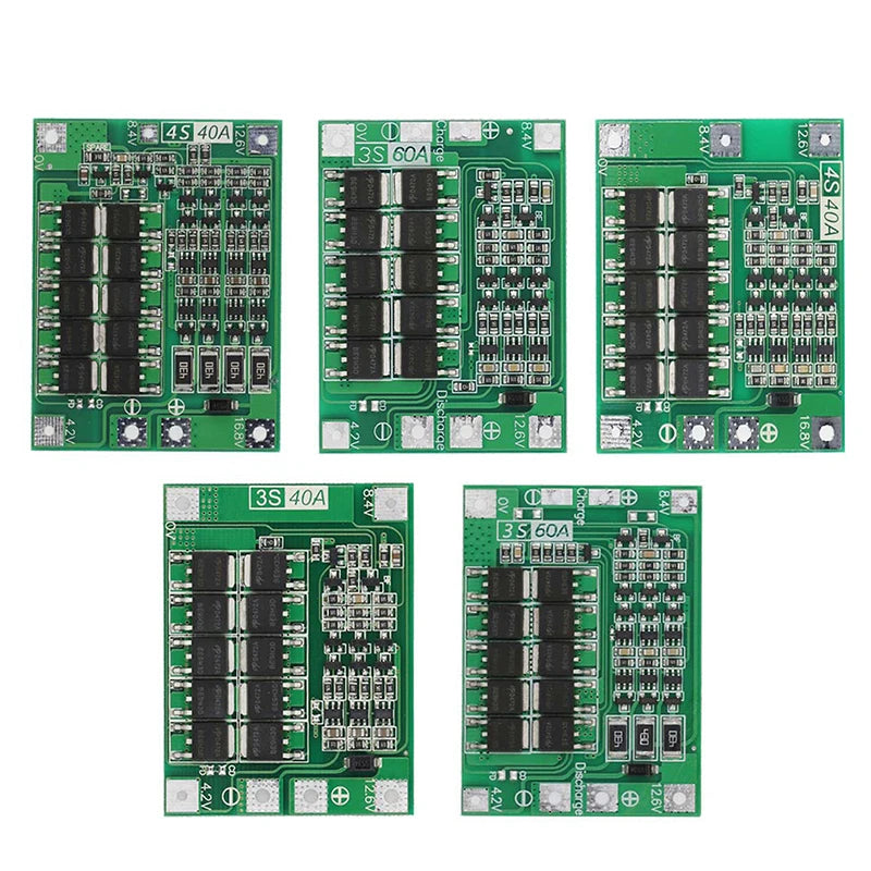 3S 4S BMS 40A Li-ion Battery Protection Board for Drill BMS Protection Board Axl