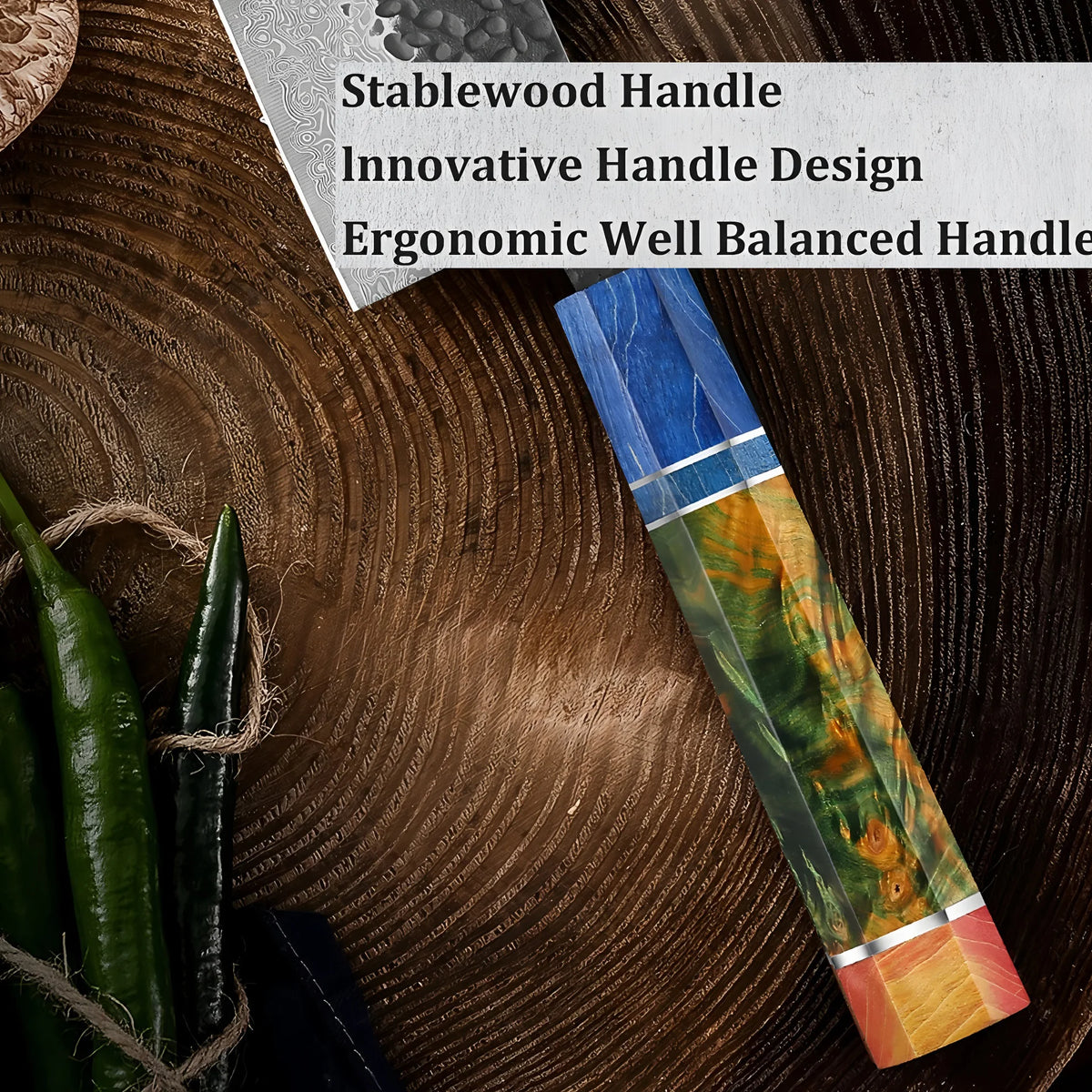 67-Layer Damascus Steel Chef Knife Set – Hand Forged 1-4 PCS Damascus Chef Knife Axl
