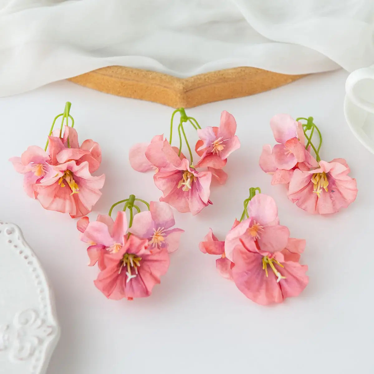 Silk Artificial Hydrangea Flower Heads 5/10 Pcs – Wedding Decor Artificial Silk Flowers Axl 7 5pcs