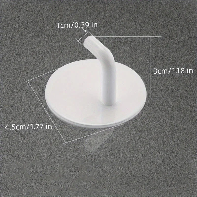 Wall-Mounted Shower Hook – Adhesive Bathroom Hanger Organizer Bathroom Hook Hanger Axl