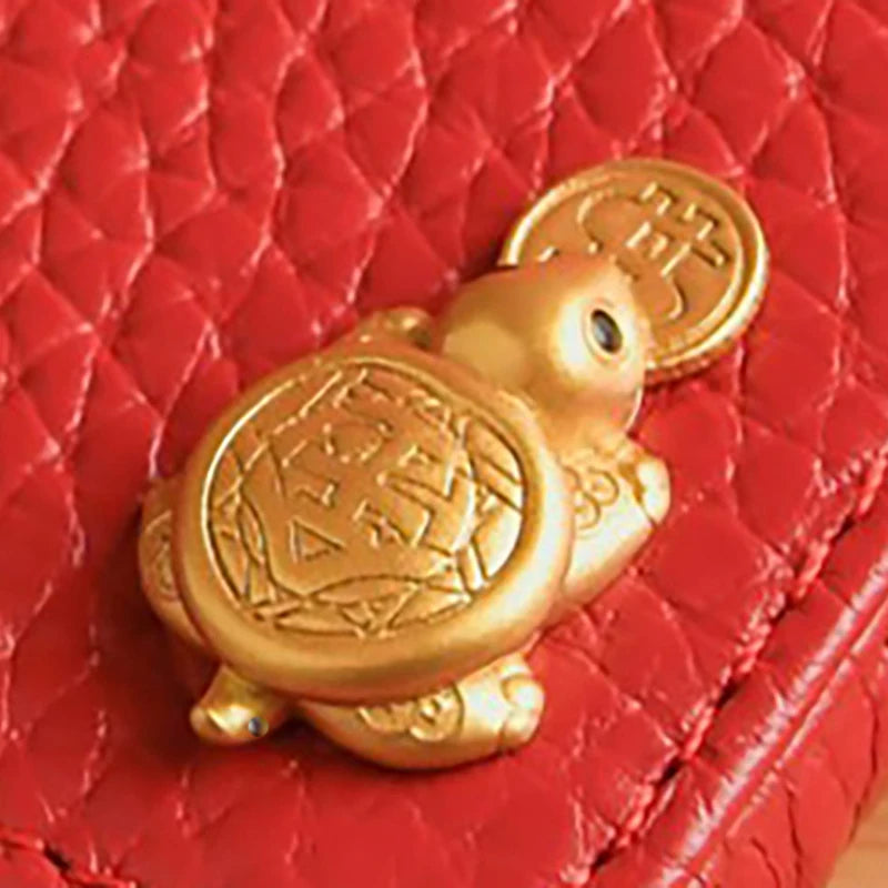 Feng Shui Mini Golden Money Turtle – Lucky Wealth Decor Feng Shui Figurine Axl