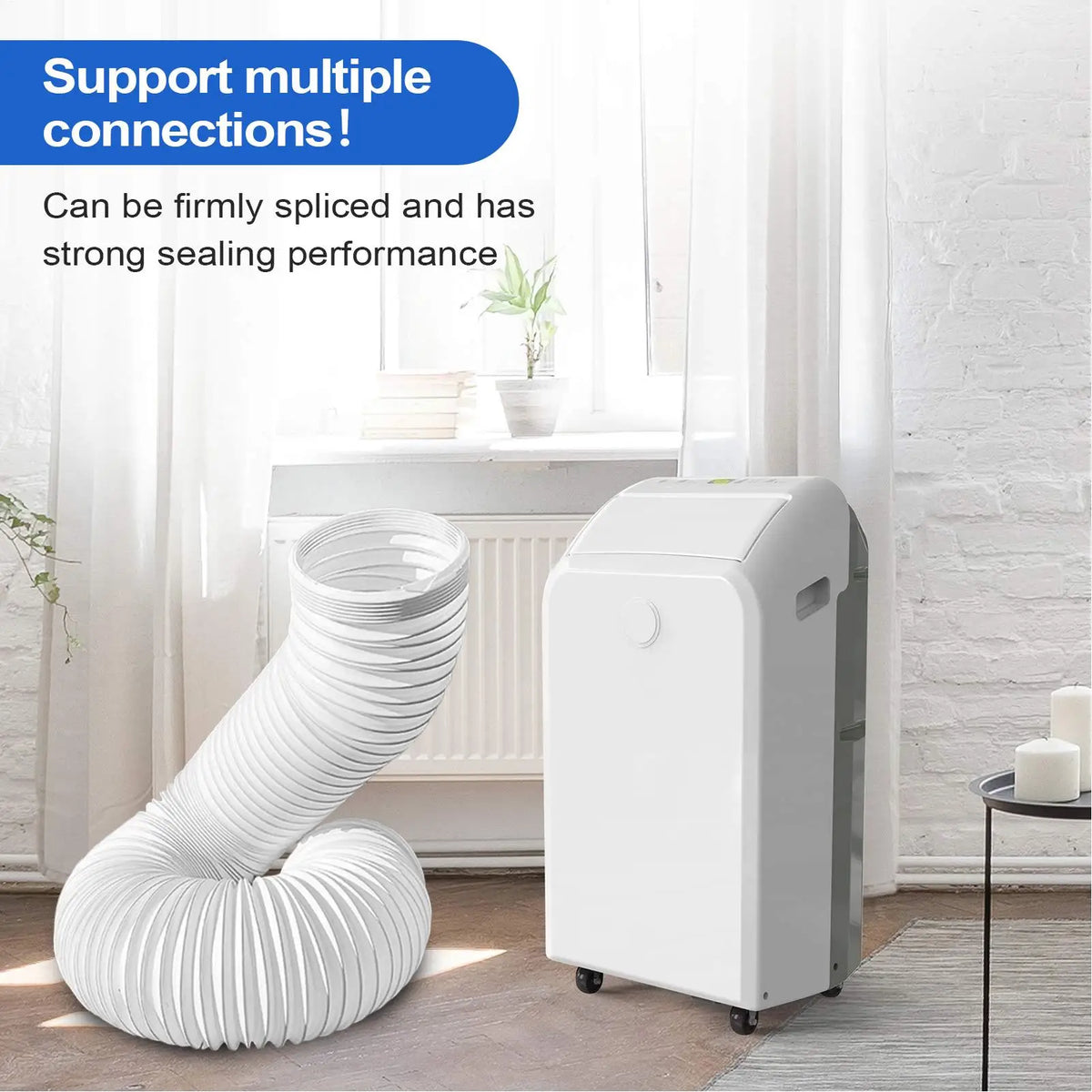Portable AC Exhaust Hose – Flexible Leakproof Universal Replacement AC Exhaust Hose Axl