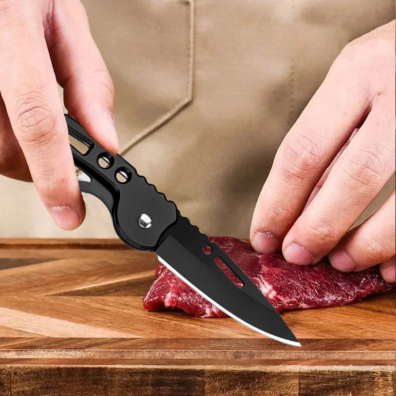 Stainless Steel Folding Pocket Knife – Keychain Multi-Tool Folding Pocket Knife Axl
