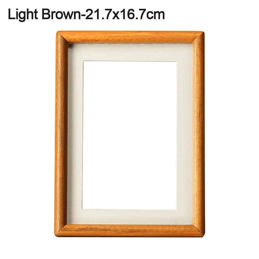 Black Walnut Handmade Wooden Photo Frame – 6, 7 & 8 Inch Wooden Photo Frame Axl B-21.7x16.7cm
