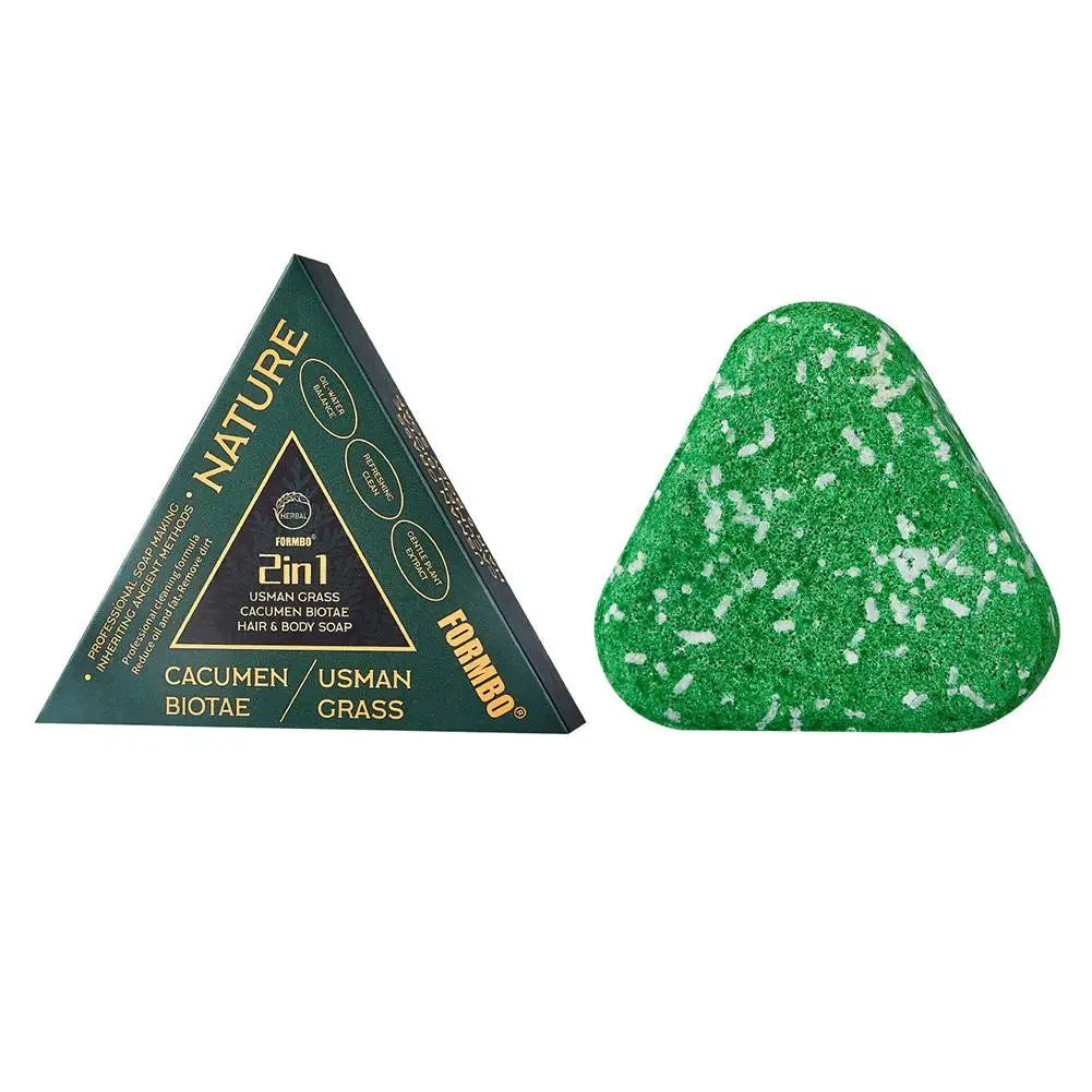 Herbal Shampoo Soap Bar – Platycladus & Grass Root Strengthening Herbal Shampoo Bar Axl A