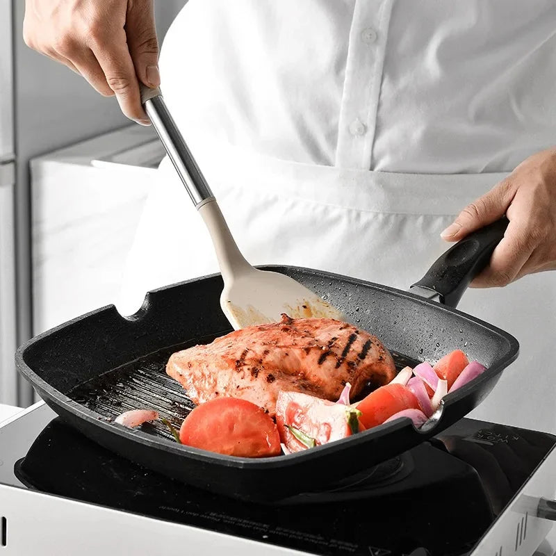 12-Piece Silicone Kitchen Utensil Set with 360° Rotating Stand Silicone Utensil Set Axl