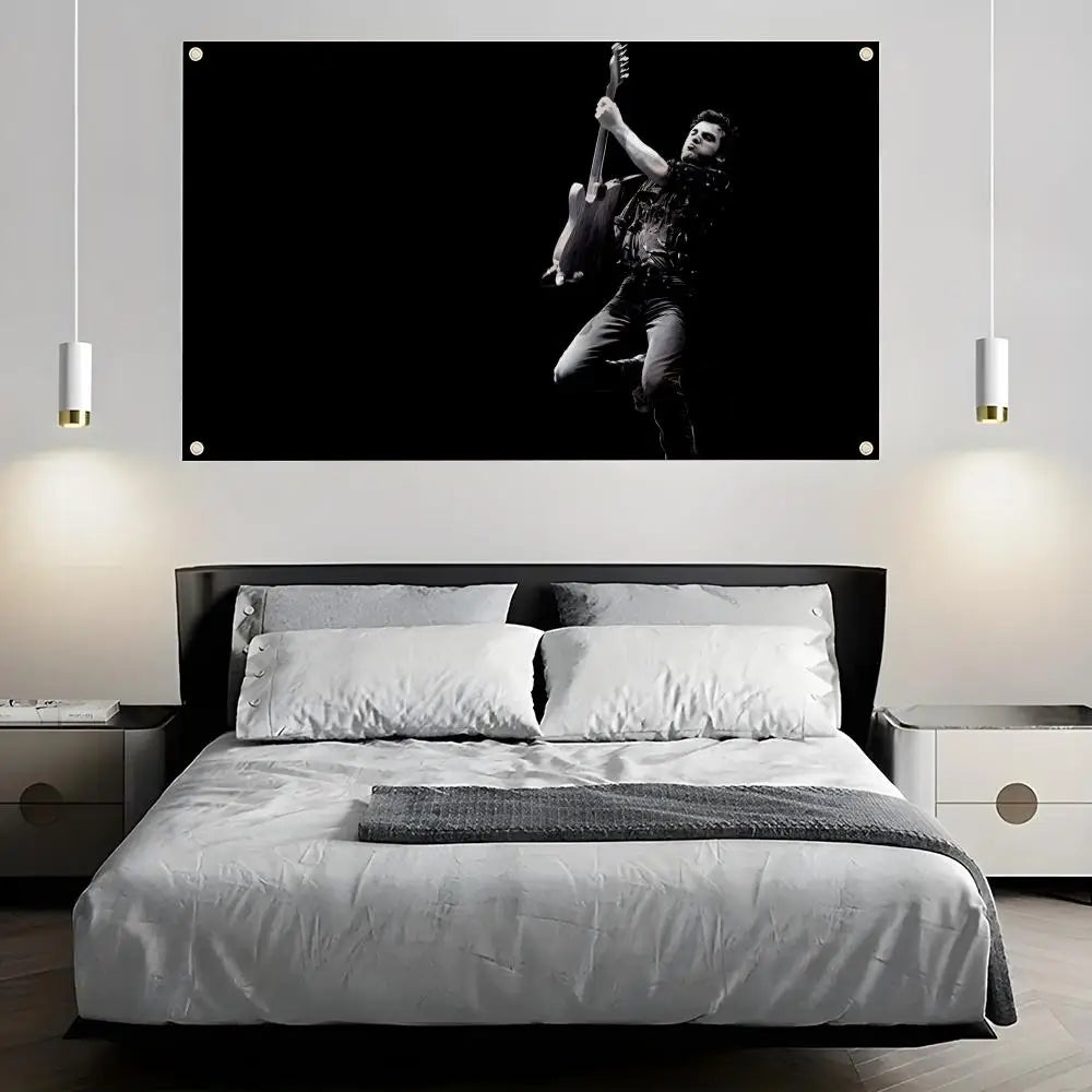 Bruce Springsteen Flag – Wall Banner for Bedroom & Concert Decor Decorative Wall Flag Axl