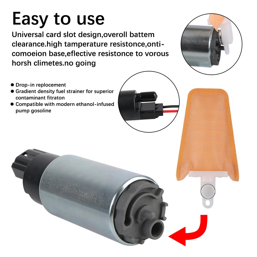 Universal 12V Electric Fuel Pump 125LPH – Multi-Brand Fit Electric Fuel Pump Axl