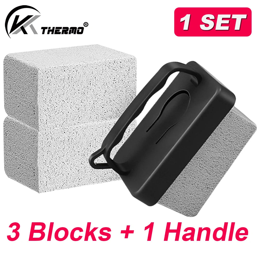 Pumice Grill Cleaning Stone – BBQ & Flat Top Scraper 1–5 Pcs Grill Cleaning Stone Axl 3Pcs